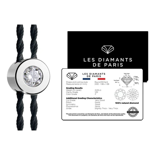 Parisian Solitaire Silver and Diamond