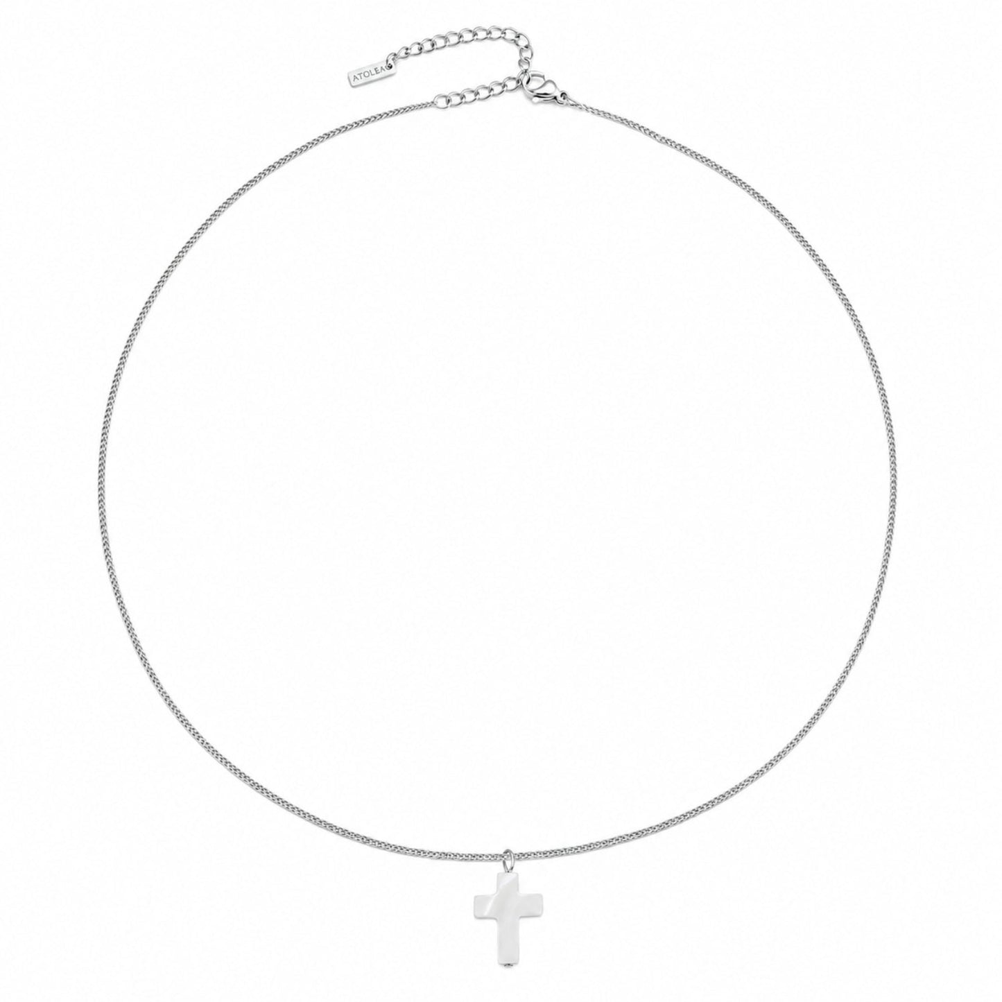 Mother of Pearl Cross Necklace