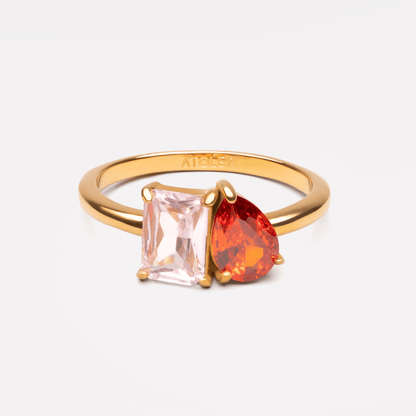 Toi et Moi Birthstone Ring