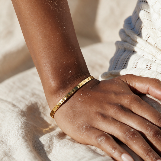 Textured Open Bangle