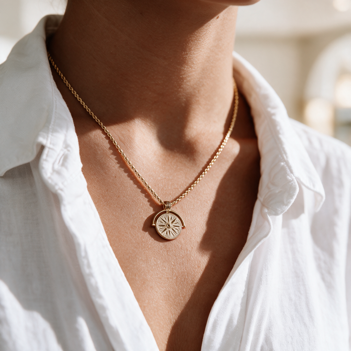 Sunburst Medallion Necklace