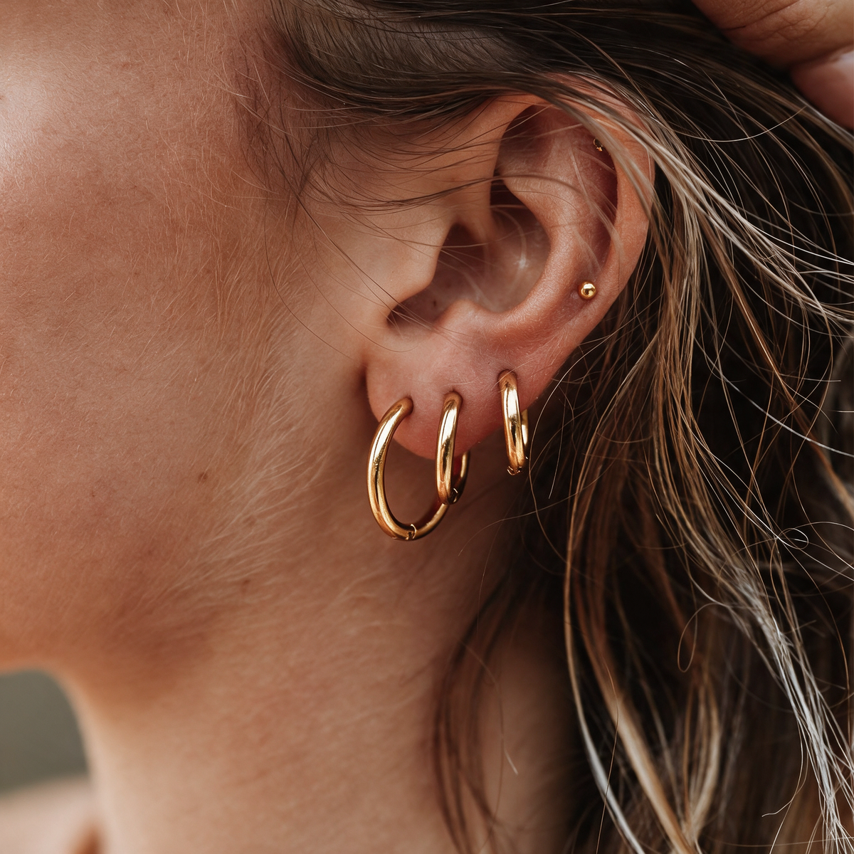 Timeless Gold Hoops