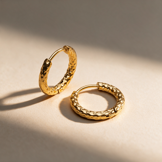 Hammered Hoops Earrings