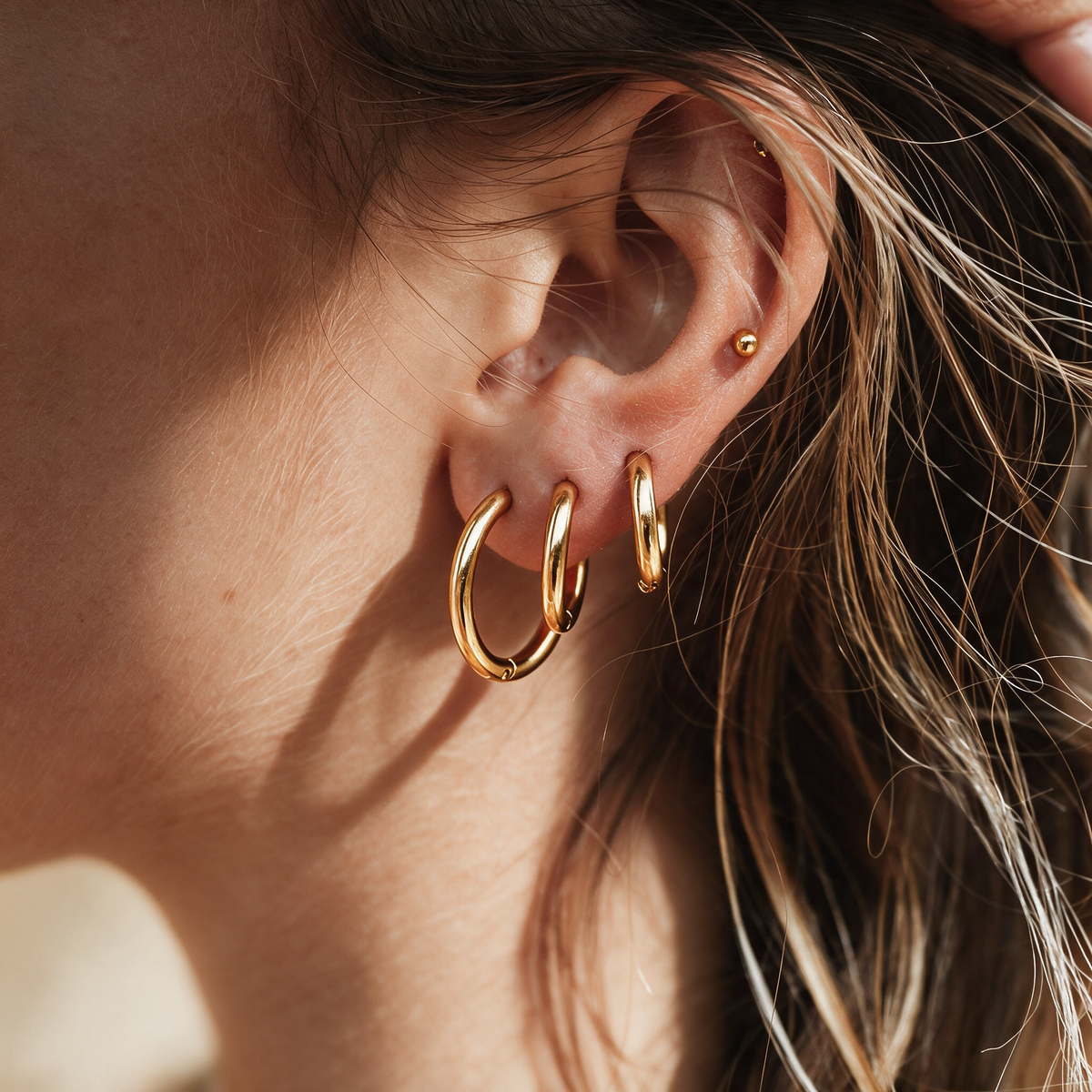Trio Hoop Earring Set