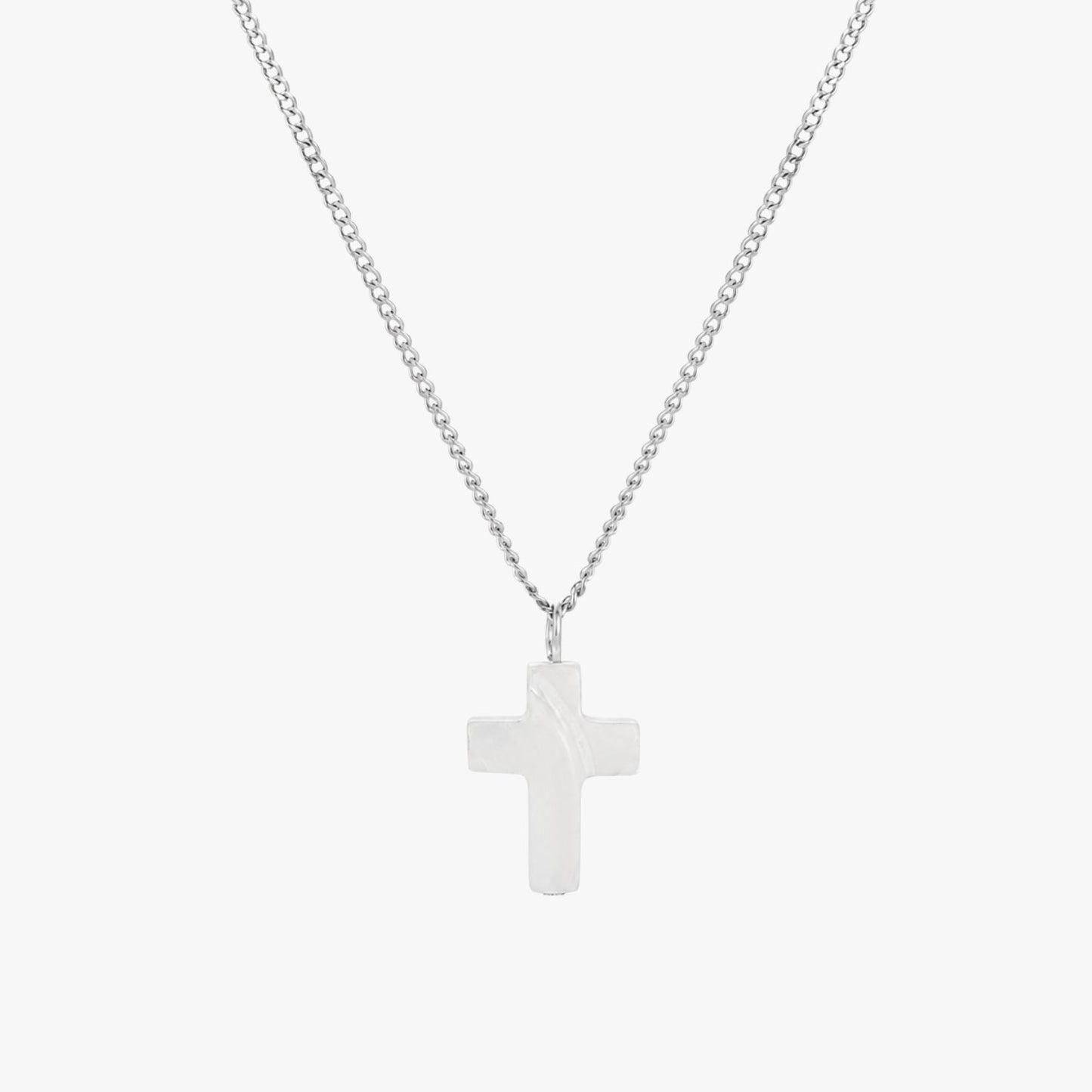 Mother of Pearl Cross Necklace