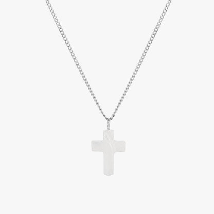 Mother of Pearl Cross Necklace