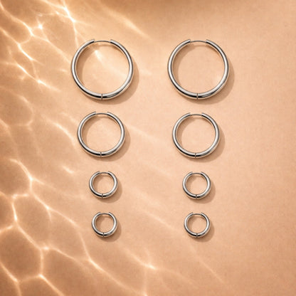 Thick Hoop Earrings